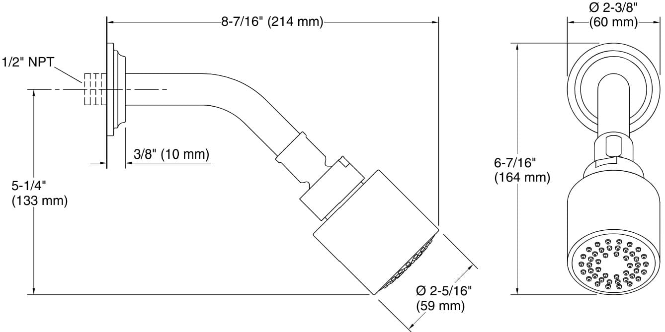 Bản vẽ bát sen 1 chức năng Kallista P21386-00