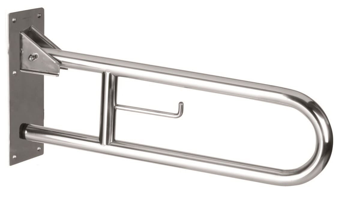 Thanh vịn xoay dọc có giá đỡ cuộn giấy vệ sinh Mediclinics BG0800C