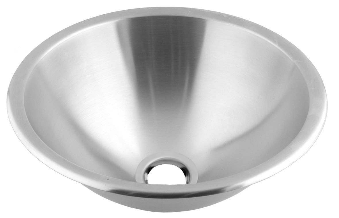 Chậu rửa tròn âm bàn bằng thép Mediclinics SN0027CS