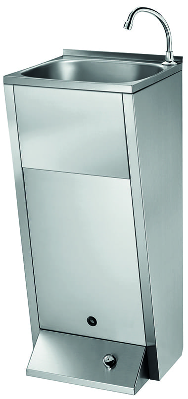 Chậu rửa tay có bàn đạp chân làm bằng thép Mediclinics SNLMP60CS