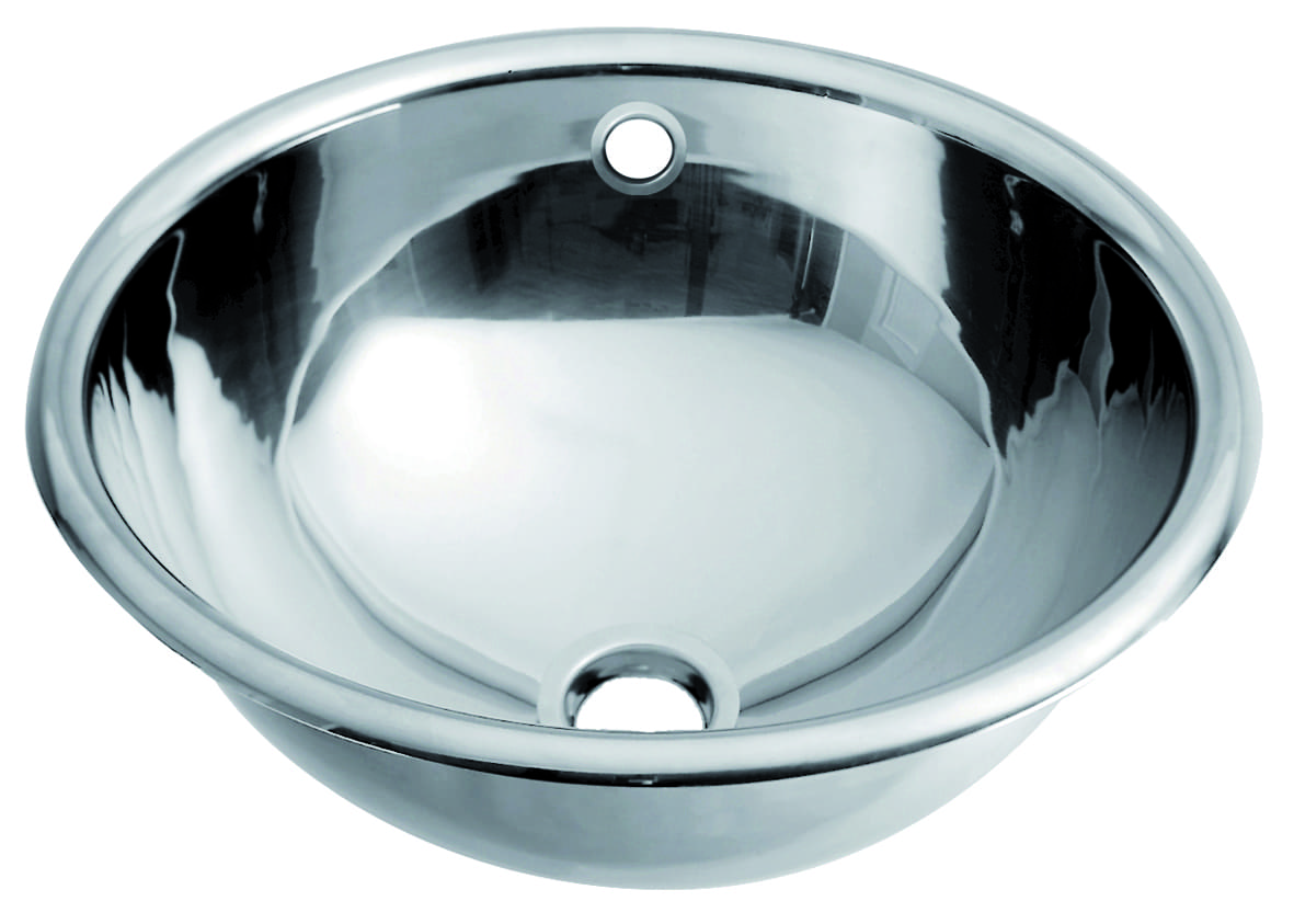 Chậu rửa tròn âm bàn bằng thép Mediclinics SNR027C