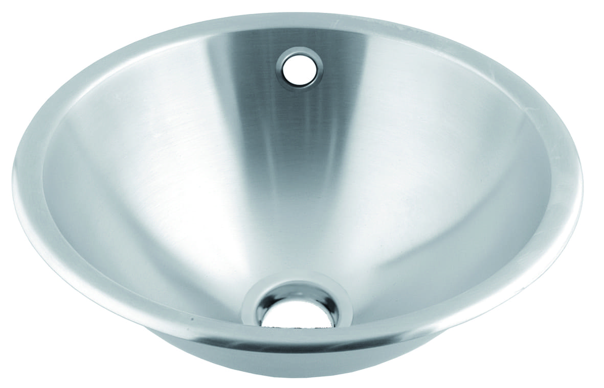 Chậu rửa tròn âm bàn bằng thép Mediclinics SNR031CS