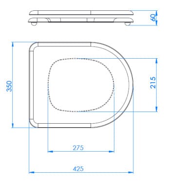 Bản vẽ kỹ thuật nắp bồn cầu bằng gỗ gụ Mediclinics TP0135