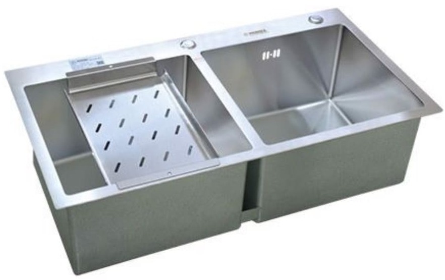 Chậu rửa bát Hanmade 2 hố cân Picenza HM 7843-616