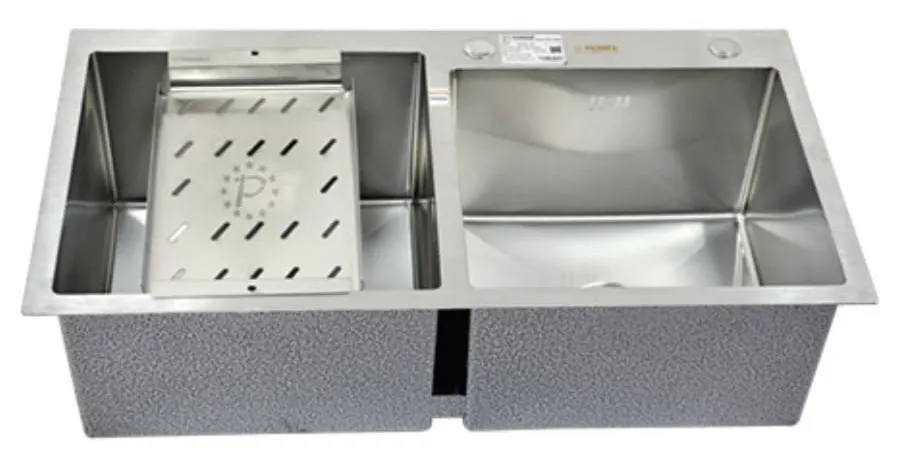 Chậu rửa bát inox 304 2 hố lệch Picenza HM 8245 - 615