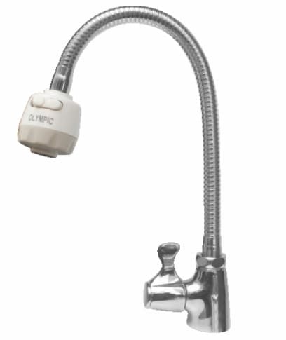 Vòi chậu rửa bát lạnh gắn chậu cần mềm Olympic V718M