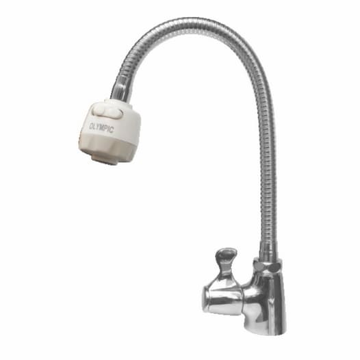 Vòi chậu rửa bát nóng lạnh gắn chậu cần mềm Olympic VN722