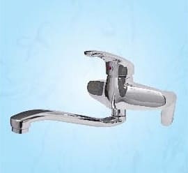 Vòi chậu rửa bát nóng lạnh gắn tường Olympic VT768