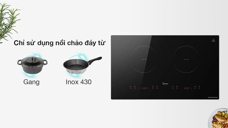 Bếp từ đôi Inverter Midea MC-ID358 