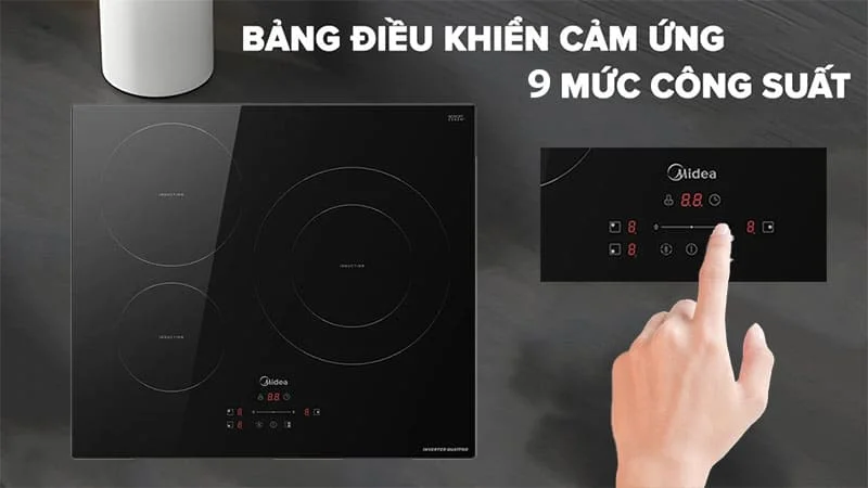 Bếp Điện Từ 3 Vùng Nấu Midea MC-IT7423