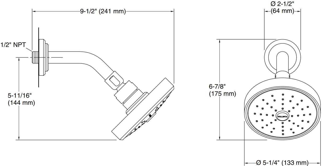 Bản vẽ bát sen 1 chức năng Kallista P24942