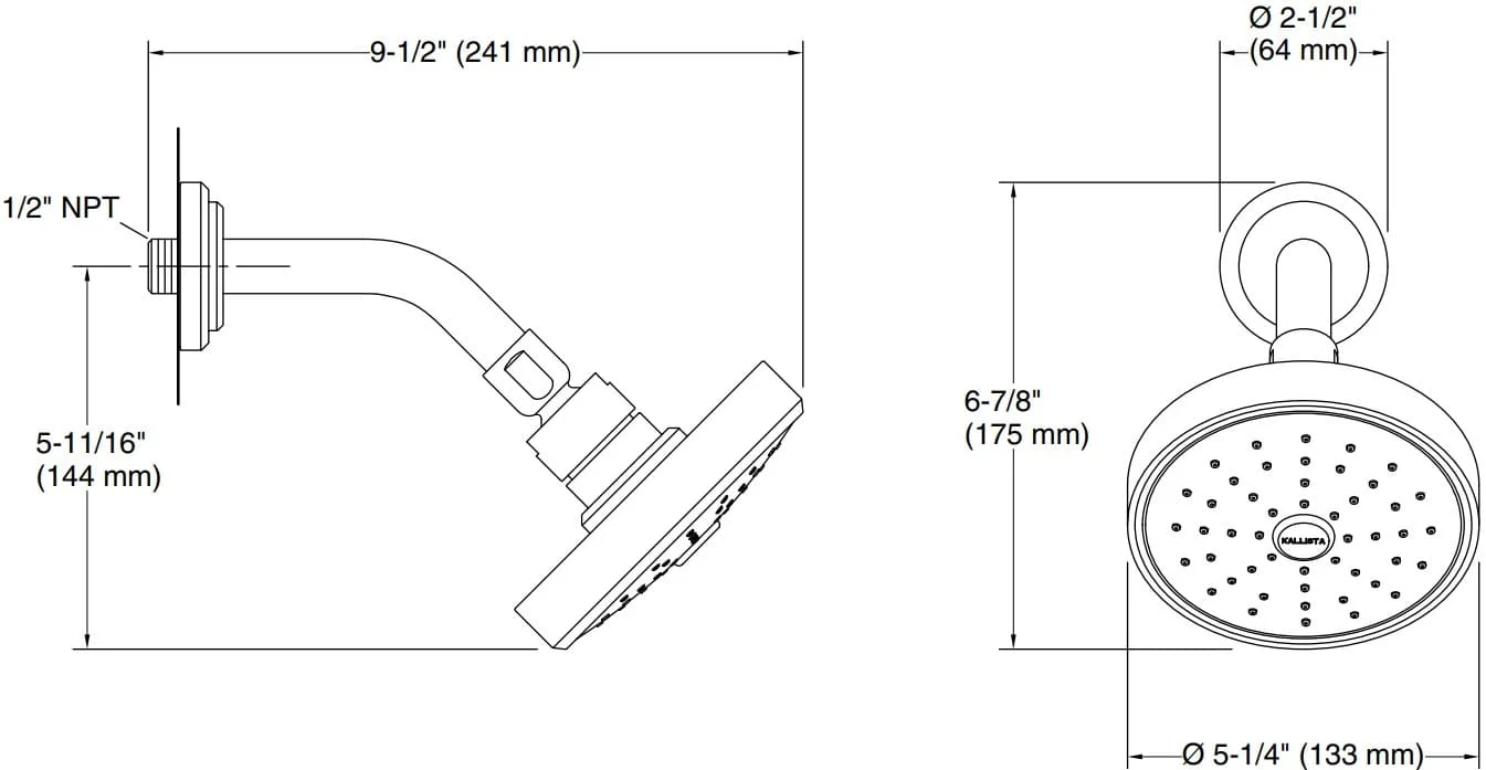 Bản vẽ bát sen 1 chức năng Kallista P24942