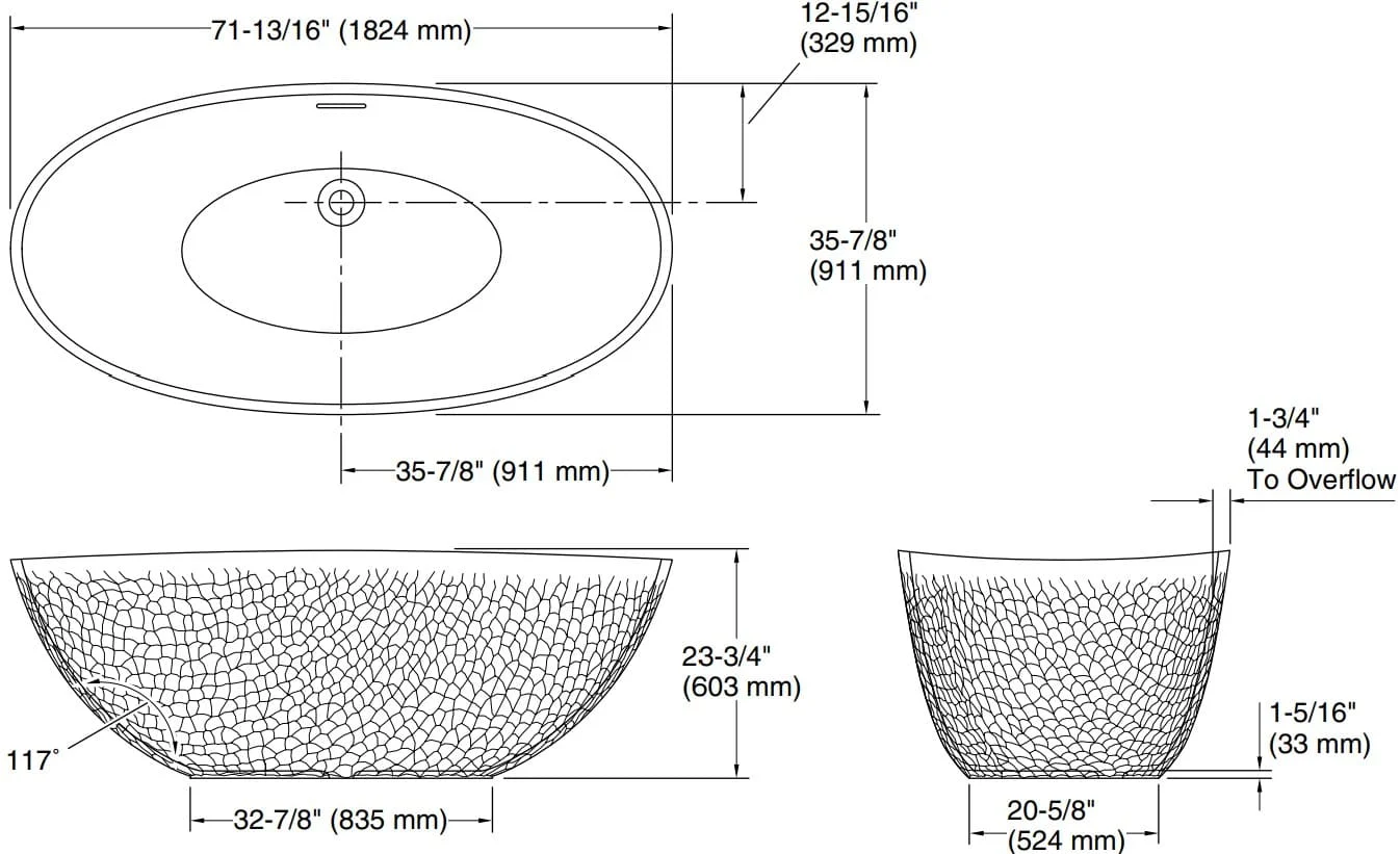Bản vẽ bồn tắm Kallista P50220-00-HW1