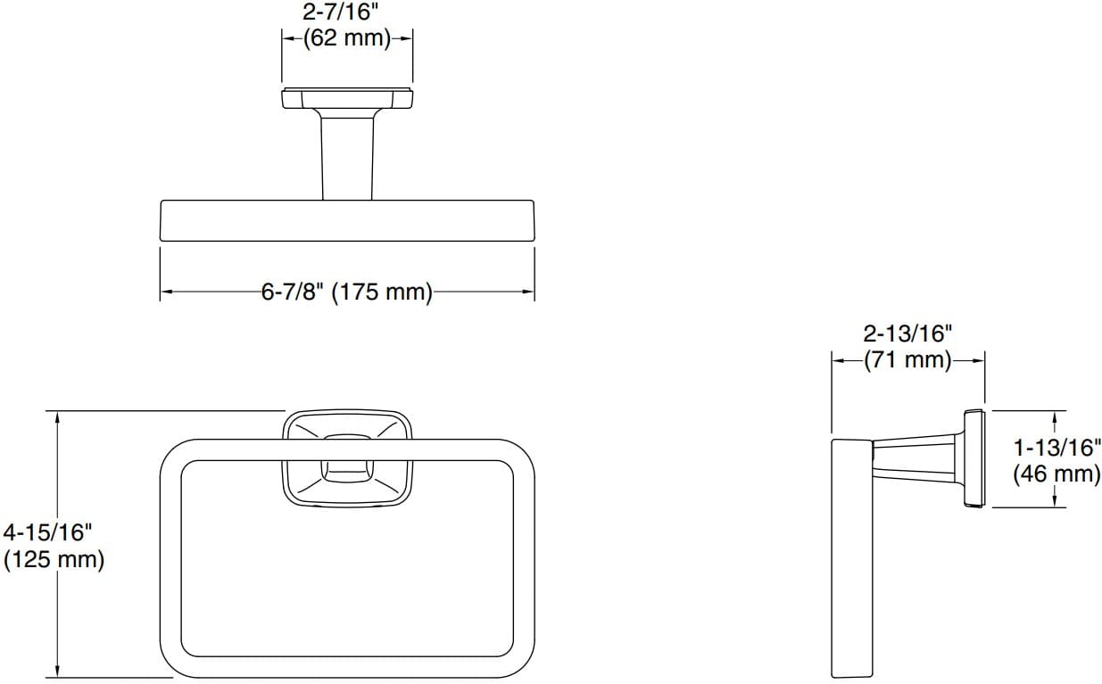 Bản vẽ vòng khăn Kallista P24669