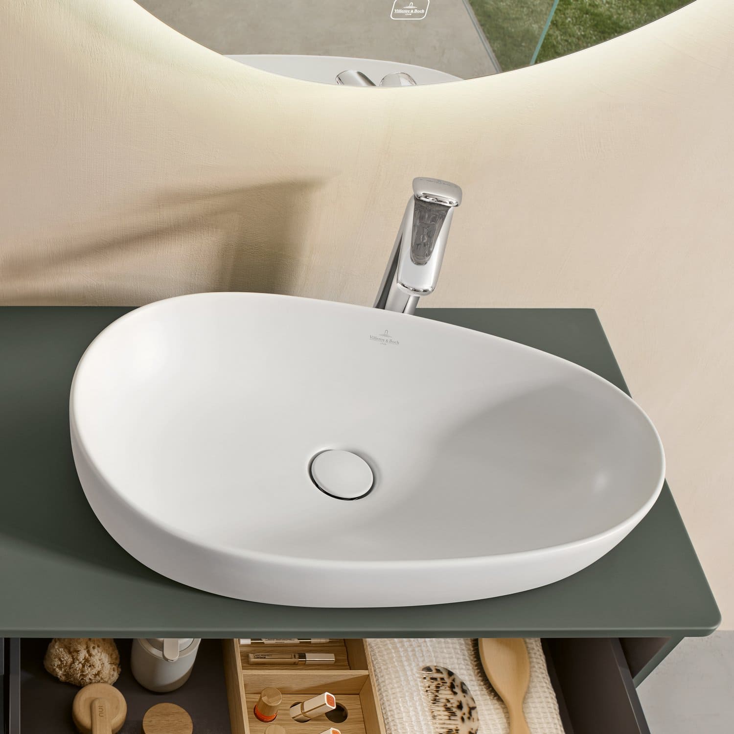 Chậu rửa lavabo dương bàn Đức Villeroy-boch Antao 4A7465RW