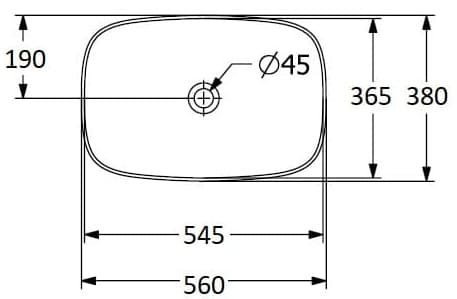 Bản vẽ kỹ thuật chậu rửa lavabo dương bàn Đức Villeroy-boch Loop & Friends 4A4900i4