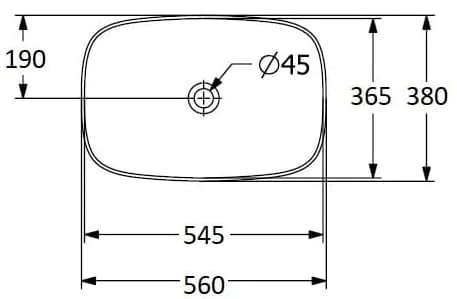 Bản vẽ kỹ thuật chậu rửa lavabo dương bàn Đức Villeroy-boch Loop & Friends 4A4900i4