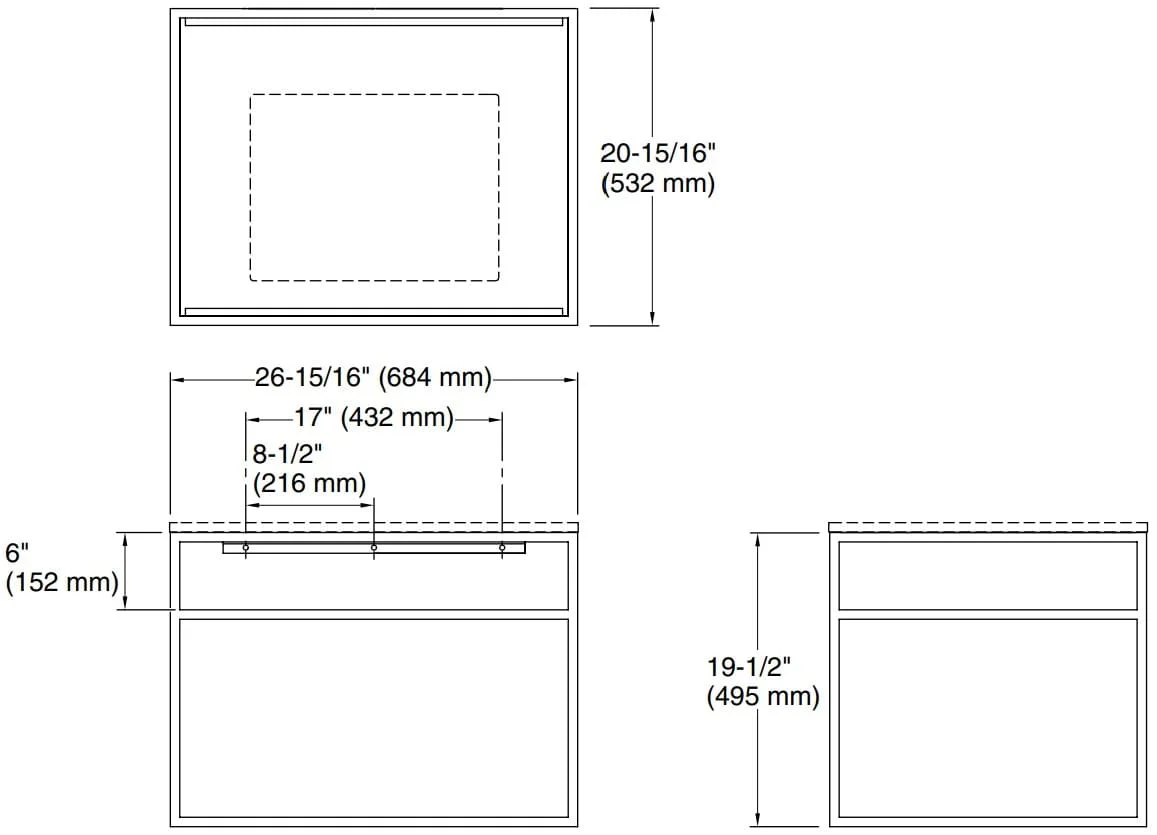 Bản vẽ chân bàn lavabo Kallista P78575-00-BL