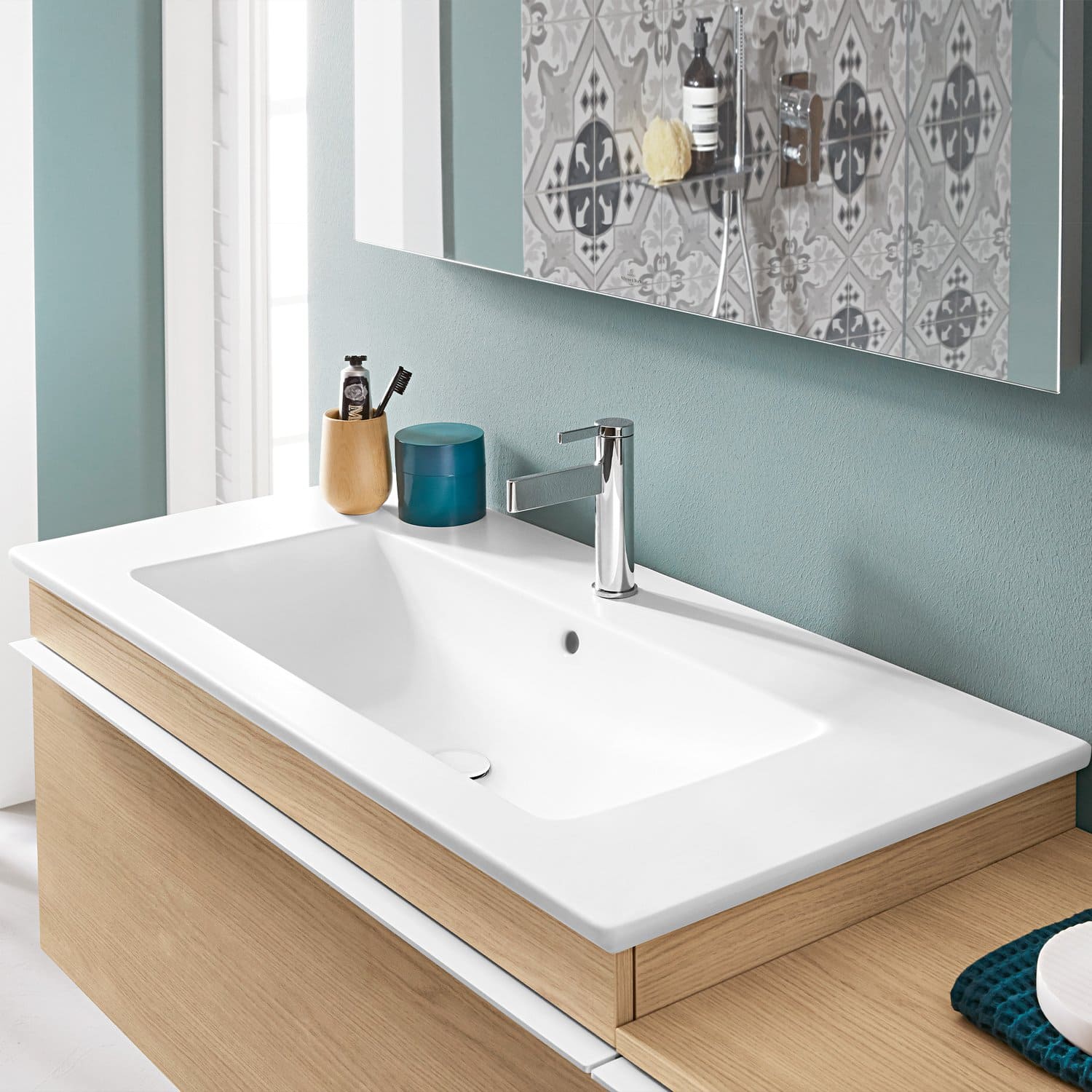 Chậu rửa lavabo Đức Villeroy-boch Venticello 4104ALRW