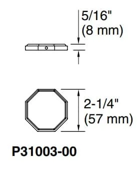 Bản vẽ tay nắm Kallista P31003-00