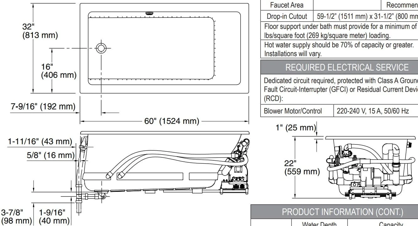 Bản vẽ bồn tắm Kallista P50047-G5-0