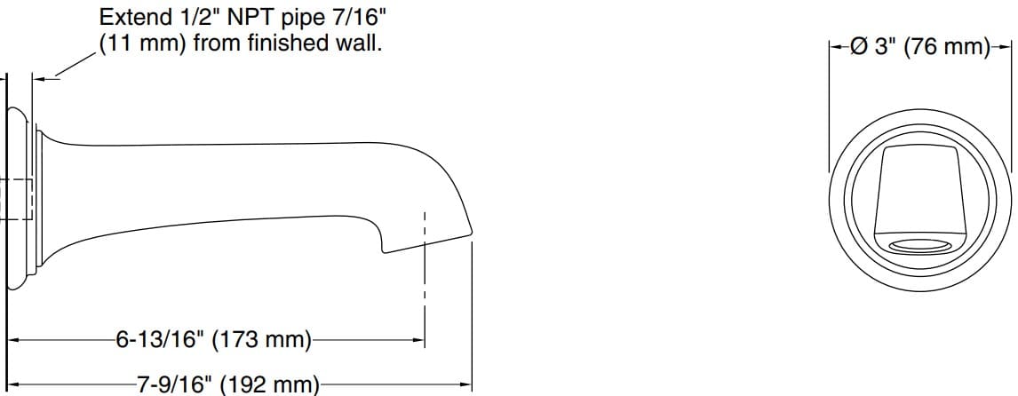 Vòi xả bồn Kallista P24624-00-AD