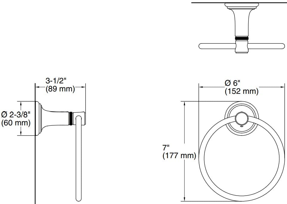 Bản vẽ vòng khăn Kallista P34610-00-AD