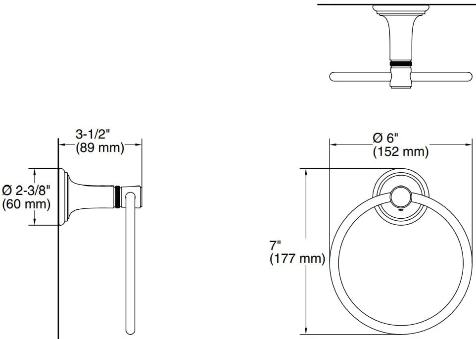 Bản vẽ vòng khăn Kallista P34610-00-AD