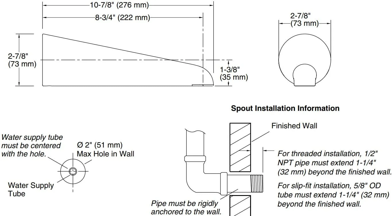 Vòi xả bồn Kallista P24814-00-CP