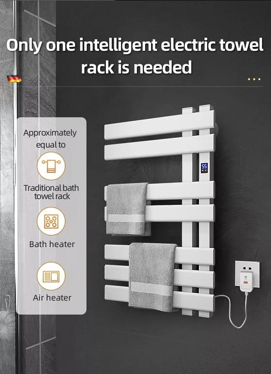 Giàn sấy khăn mặt khăn tắm màu trắng Miken R530W