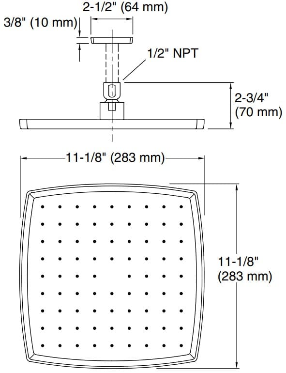 Bản vẽ bát sen 1 chức năng Kallista P21514