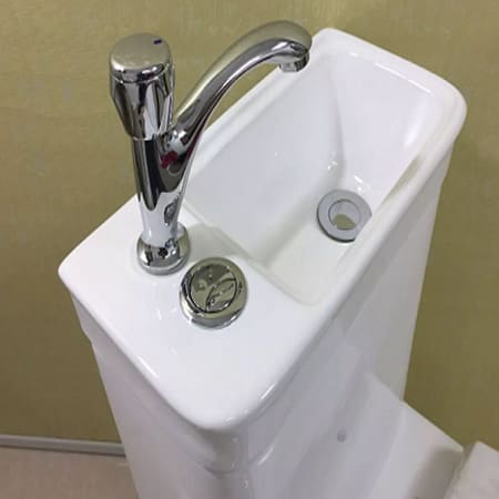 Bàn cầu 1 khối kèm chậu lavabo Miken MK-0882