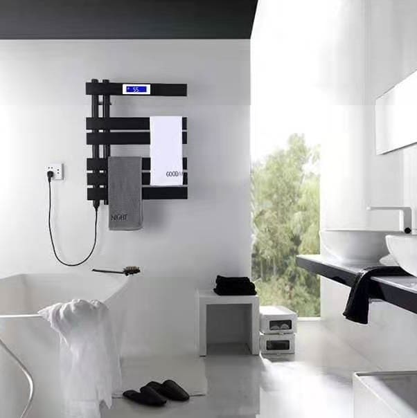 Giàn sấy khăn mặt khăn tắm màu đen Miken 750B