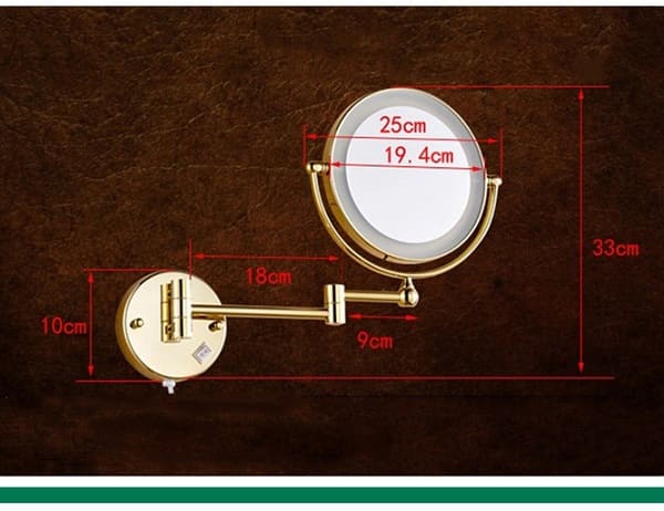 Gương trang điểm phóng đại có đèn Led Miken MKG-M1208G