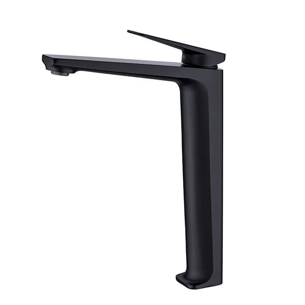 Vòi Chậu Lavabo Nóng Lạnh Màu Đen Thân Cao Miken MK-8030B