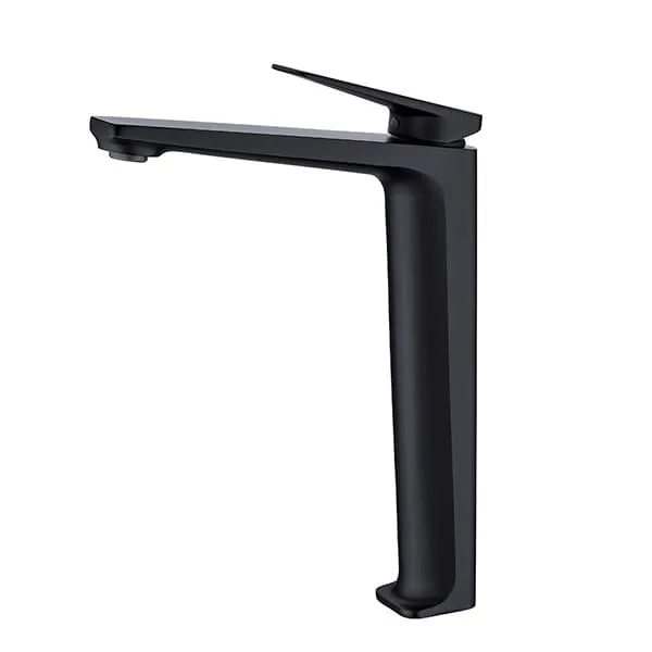 Vòi Chậu Lavabo Nóng Lạnh Màu Đen Thân Cao Miken MK-8030B