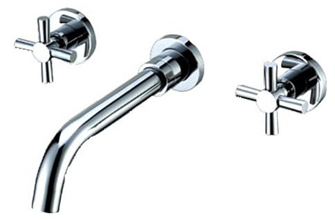 Vòi Chậu Lavabo Âm Tường Màu Chrome Miken MKV-600002