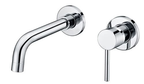 Vòi Chậu Lavabo Âm Tường Màu Đen Miken MKV-600003