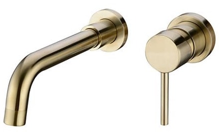 Vòi Chậu Lavabo Âm Tường Màu Vàng Miken MKV-600003GM