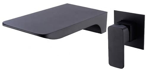 Vòi Chậu Lavabo Âm Tường Màu Đen Miken MKV-600004B