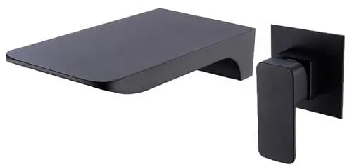 Vòi Chậu Lavabo Âm Tường Màu Đen Miken MKV-600004B