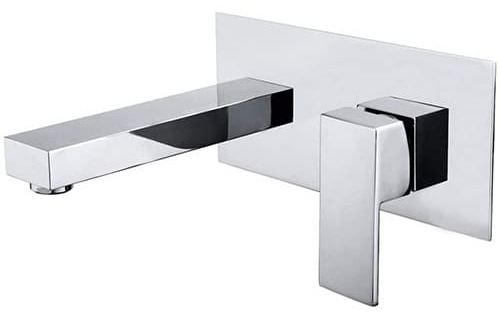 Vòi Chậu Lavabo Âm Tường Màu Chrome Miken MKV-600005