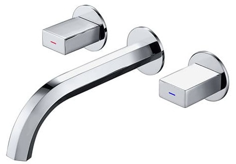 Vòi Chậu Lavabo Âm Tường Màu Chrome Miken MKV-600006