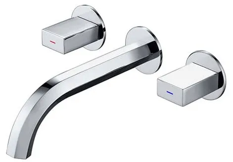 Vòi Chậu Lavabo Âm Tường Màu Chrome Miken MKV-600006