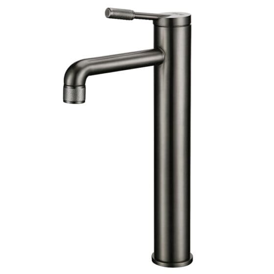 Vòi Chậu Lavabo Nóng Lạnh Màu Đen Thân Cao Miken MK-600013G