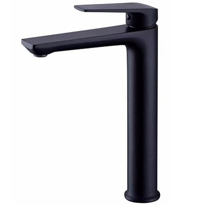 Vòi Chậu Lavabo Nóng Lạnh Màu Đen Thân Cao Miken MK-8023B