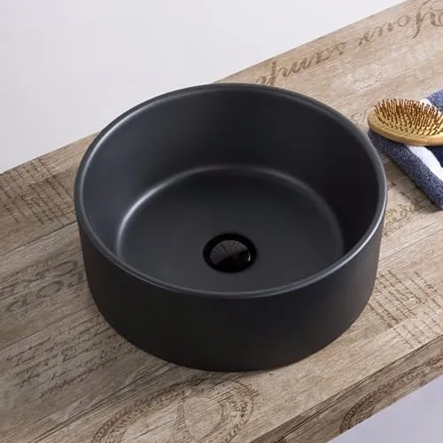Chậu rửa lavabo đặt bàn Màu đen Miken MKC-341