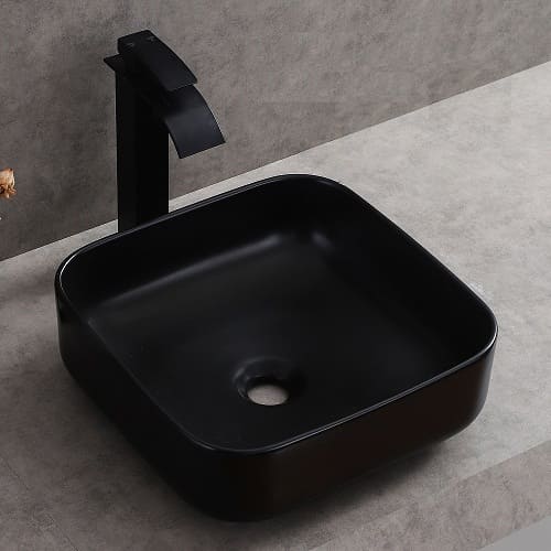 Chậu rửa lavabo đặt bàn Màu đen Miken MKC-4018
