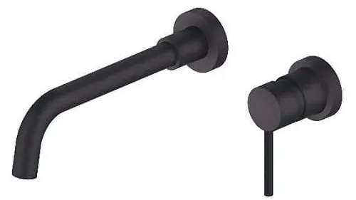 Vòi Chậu Lavabo Âm Tường Màu Đen Miken MKV-017