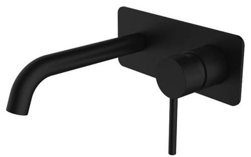 Vòi Chậu Lavabo Âm Tường Màu Đen Miken MKV-019